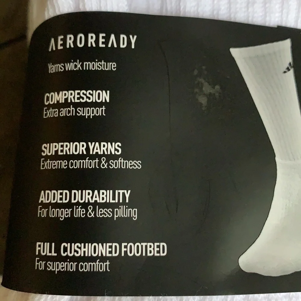 6 pairs socks set Adidas Men’s Cushioned Crew - Picture 10 of 16